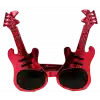 Kırmızı Renk Rockn Roll Gitar Şekilli Parti Gözlüğü 15x15 cm