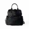 Kitty Deri Anne Bebek Bakım Sırt Çantası 7271 Siyah