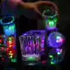 LED Işıklı Eğlence Bardakları - 3 Modlu Renk Değiştiren Bardak 12 Adet