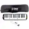 32 Tuşlu Bez Çantalı Melodika Siyah