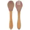 Mama Kaşığı ve Çatal Seti Woody Brown