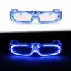 Mavi LED Işıklı Parti Gözlüğü 3 Modlu – Gece Eğlence Gözlüğü