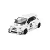 NessiWorld GT 1/64 LB-WORNessiWorld x Abas WorNessiWorld ABARTH 595 Gara White - Blister Paket
