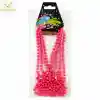 Neon Pembe Boncuk Kolye 80 cm – Retro 80’ler 90’lar Parti Aksesuarı