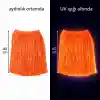 Neon Turuncu Hawaii Parti Eteği 40 cm