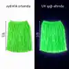 Neon Yeşil Hawaii Parti Eteği 40 cm