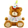 Oturan Happy Birthday Peluş Ayı 40cm