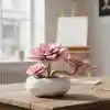P655064 PEMBE NİLÜFER SUKULENT MODEL 82 PARÇA BLOCK OYUNCAK