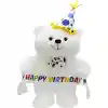 Papyonlu Happy Birthday Peluş Ayı 45 cm