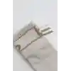 Penye Kaymaz Soket Çorap 2li 10144 Taş Ekru