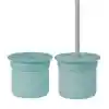 Pipetli Silikon Bardak Seti Aqua Green / Powder Grey