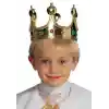 Plastik Kral Tacı Altın Renk Çocuk Boy