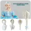 Platin Altın Dore Renk Karlar Ülkesi Elsa Frozen Peruğu Çocuk Boy