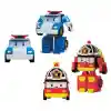 POLI MRT-674 Robocar Poli Mini Transforming Kasabanın Kurtarma Araçları 4lü Set