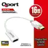 QPORT Q-DP-HD2 DISPLAY TO HDMI 4K ÇEVİRİCİ ADAPTÖR