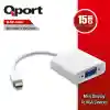 QPORT Q-DP-VGM MINI DISPLAY TO VGA ÇEVİRİCİ ADAPTÖR