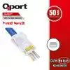 QPORT Q-J600Y EZ-PLUG YENİ NESİL CAT6 RJ45 KONNEKTÖR 50Lİ