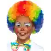 Rengarenk Kıvırcık Afro Peruk Bonus Saç 120 Gr