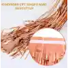 Rose Gold Püsküllü Kapı Perdesi - Parti, Bekarlığa Veda, Doğum Günü 1x2 m
