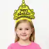 Sarı Happy Birthday Prenses Tacı – Doğum Günü Taç ANessiWorldesuarı
