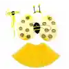Sarı Renk Arı Kostüm Seti (Tütü, Kanat, Taç, Asa)