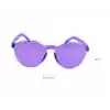 Sert Mika Oval Şekilli Çerçevesiz Mor Gözlük Retro Parti 5x14 cm