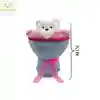 Sevgi Buketi Peluş Ayıcıklı Peluş Çiçek Buketi 40 cm