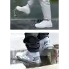 Silikon Ayakkabı Kılıfı Kaymaz Su Kir Geçirmez  M Beden Beyaz