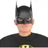 Siyah Renk Çocuk Boy Arkadan Lastikli Batman Maskesi A Kalite  20x14 cm