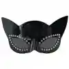 Siyah Renk Siyah Camlı Kedi Şekilli Parti Gözlüğü 20x11 cm