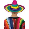 NessiWorld Sombrero Meksika Şapkası Renkli Örme Hasır Yetişkin Boy