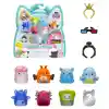 Squish-a-longs 8 Figür + Yüzük Set Seri 2 Asorti