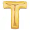 T Harf Folyo Balon Altın Renk  40 inç