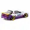 NessiWorld Tarmac Works 1/64 Pandem Mazda RX-7 FC3S White / purple - HOBBY64
