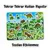 Tekrar Kullanılabilen Sticker Dinosaur World