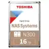 TOSHIBA N300 16TB 7200RPM 512MB SATA3 6Gbit/sn HDWG51GUZSVA NAS HDD