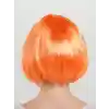 Turuncu Renk Parti Peruğu Küt Saç