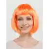 Turuncu Renk Parti Peruğu Küt Saç