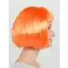 Turuncu Renk Parti Peruğu Küt Saç