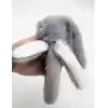  Tutmalı Peluş Mini Tavşan 842 Gri