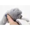  Tutmalı Peluş Mini Tavşan 842 Gri