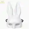 Uzun Kulaklı Beyaz Lüks Tavşan Maskesi
