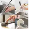 Uzun Saplı Silikon Biberon ve Kavanoz Yıkama Fırçası