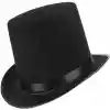 Yetişkinler İçin Siyah Renk Ringmaster Sihirbaz Şapkası Silindir Şapka