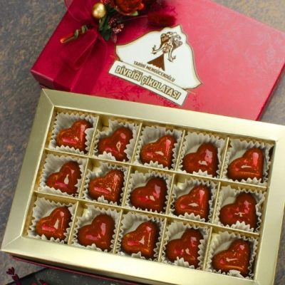 15li Kalpli Artisan Çikolata Kutusu