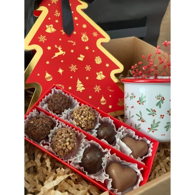 Çamagacı Special Karışık Çikolata Kutusu Kırmızı ve Fincan