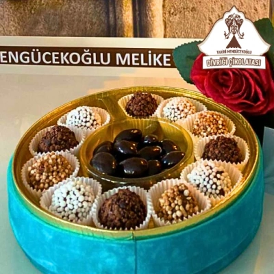 Special Karışık Trüf ve Draje Kadife Kutu