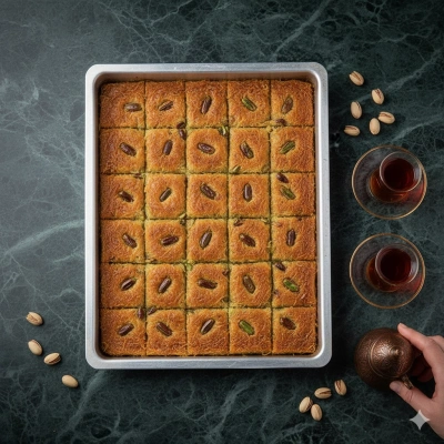 Fıstıklı Kadayıf Tepsi