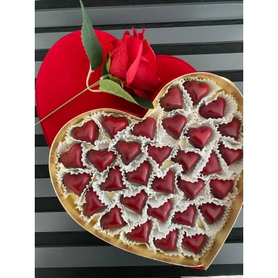 Lavin Artisan Kalpli Çikolata Kutusu 30 adet