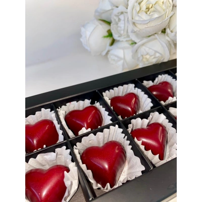 Lavin Artisan Kalpli Çikolata Kutusu 14 Adet